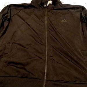 Adidas jacket black on black